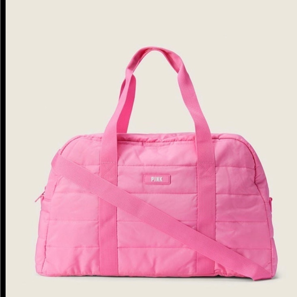 Victoria’s Secret Pink Quilted Duffle Bag